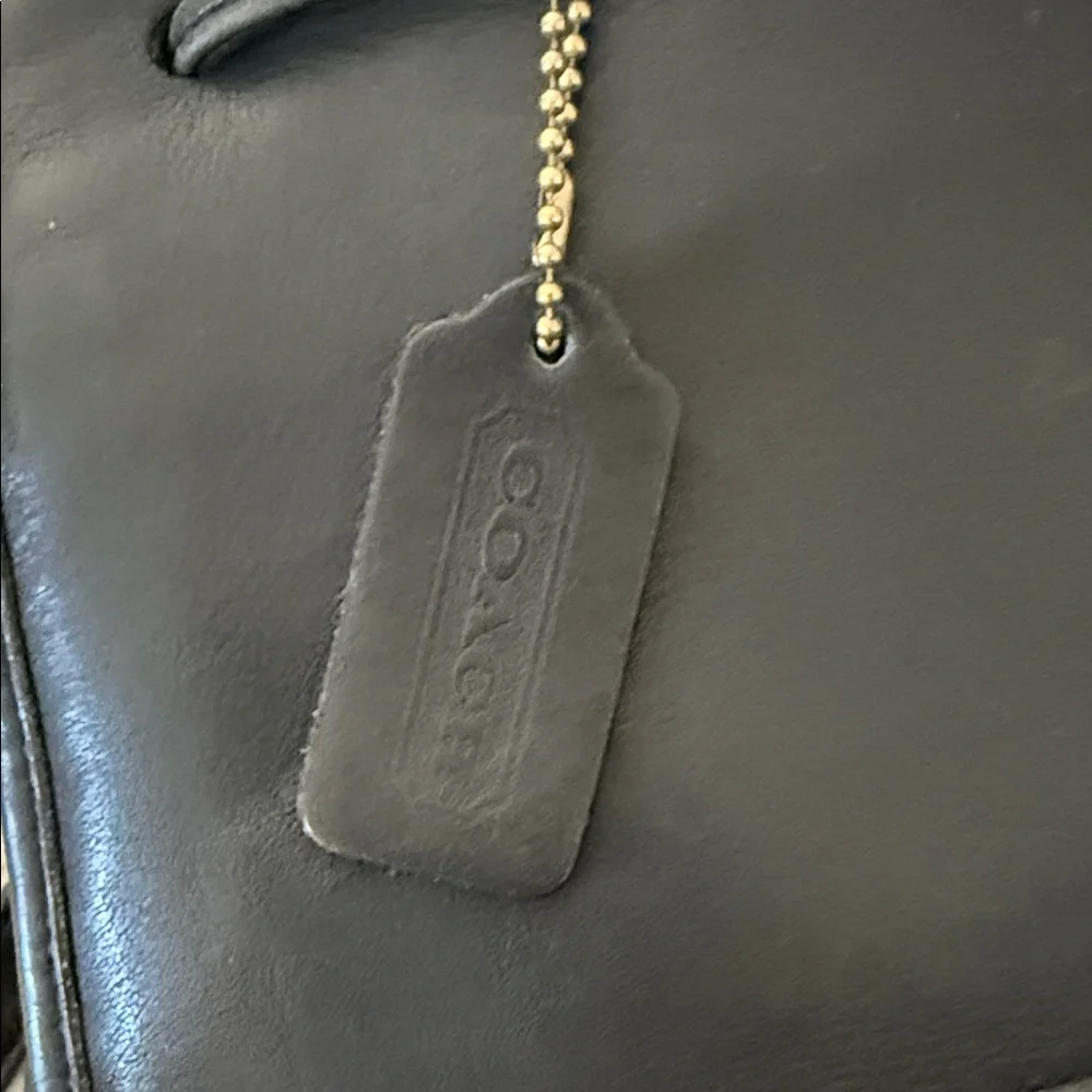 Vintage Coach Black Leather Backpack - Picture 2 of 6
